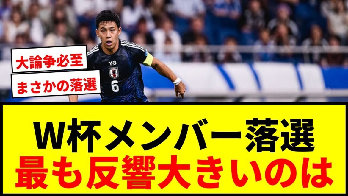 【日本代表】W杯メンバー落選で最も反響が大きいのは誰？実績組5人の選外リスクを徹底検証！