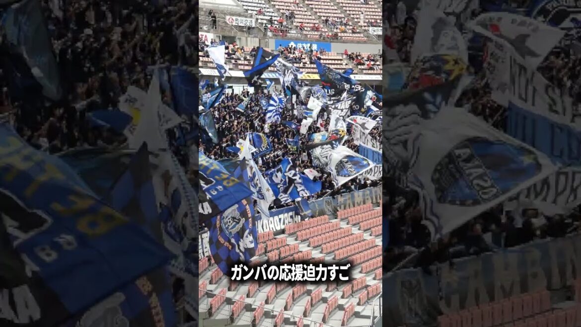 ガンバの応援迫力すご