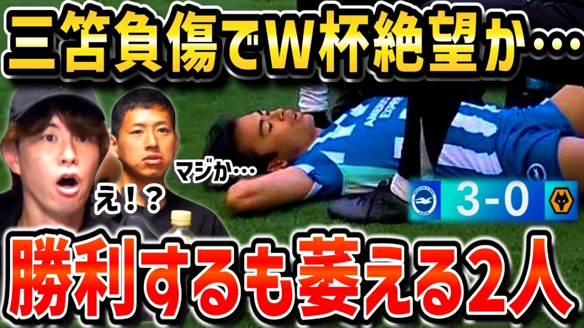 【たいたいFC】三笘薫がハム負傷でW杯絶望の可能性…/ブライトン快勝もガチ萎えするたいたいFC/ブライトンvsウルブズ【たいたいFC切り抜き】 【たいたいFC】三笘薫がハム負傷でW杯絶望の可能性…/ブライトン快勝もガチ萎えするたいたいFC/ブライトンvsウルブズ【たいたいFC切り抜き】