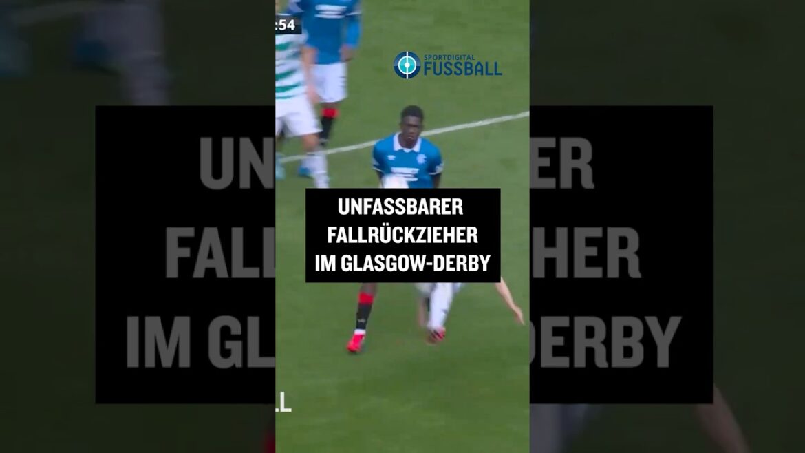 Unfassbarer Fallrückzieher im Glasgow-Derby: Maeda bringt Celtic-Fans zum Kochen #shorts