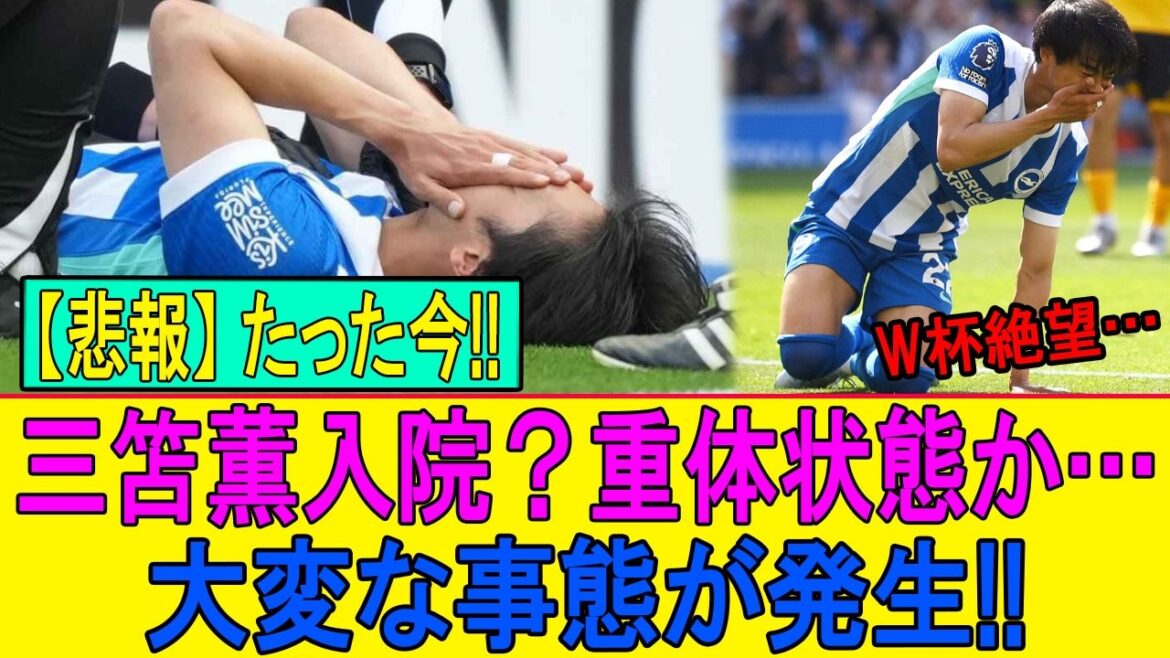 【悲報】三笘薫、W杯絶望…日本崩壊へ 【悲報】三笘薫、W杯絶望…日本崩壊へ