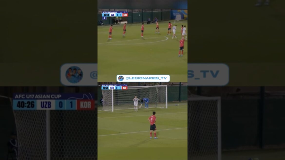 U17 Osiyo kubogi1-bo’limda Janubiy Koreyaga kiritgan 2 ta golimizdan bahra oling.