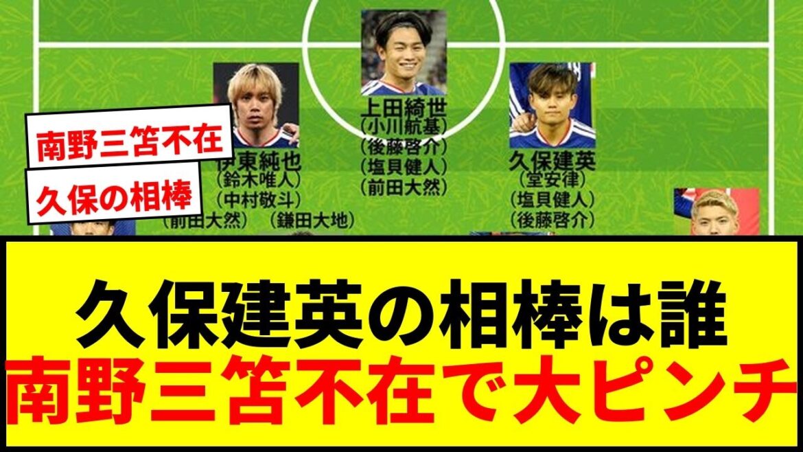 【衝撃】久保建英の相棒は誰に?日本代表W杯シャドー編、南野・三笘不在で総合力が試される! 【衝撃】久保建英の相棒は誰に?日本代表W杯シャドー編、南野・三笘不在で総合力が試される!