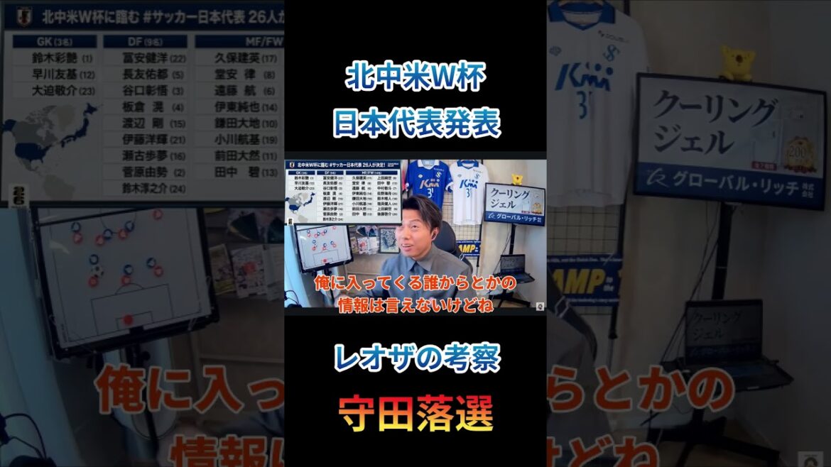 【日本代表】レオザフットボールがW杯・守田英正落選を考察 切り抜き 【日本代表】レオザフットボールがW杯・守田英正落選を考察 切り抜き