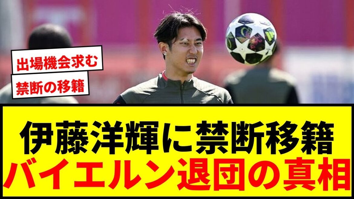 【速報】伊藤洋輝、ドルトムントへ〝禁断の移籍〟浮上!バイエルン退団の理由は「出場機会の少なさ」 【速報】伊藤洋輝、ドルトムントへ〝禁断の移籍〟浮上!バイエルン退団の理由は「出場機会の少なさ」
