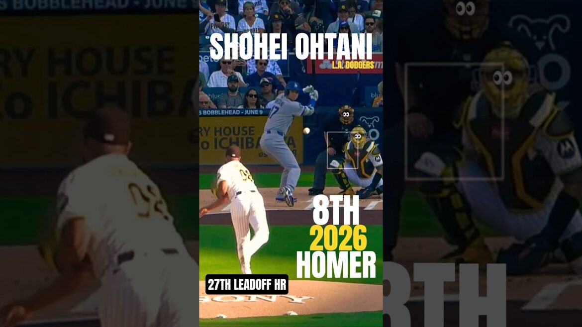 🚨 LEADOFF SHO-BOMB‼️ 💥💣⚾ | OHTANI 大谷翔平 🧢🇯🇵 #shorts #baseball #highlights