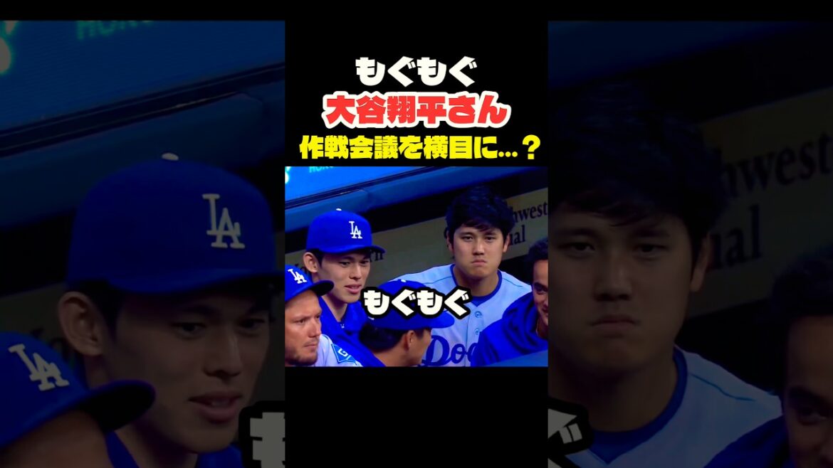 大谷翔平 もぐもぐターーイム🤭 #大谷翔平 #mlb #shorts #dodgers #ドジャース #野球 #ohtani #baseball #投手 #二刀流