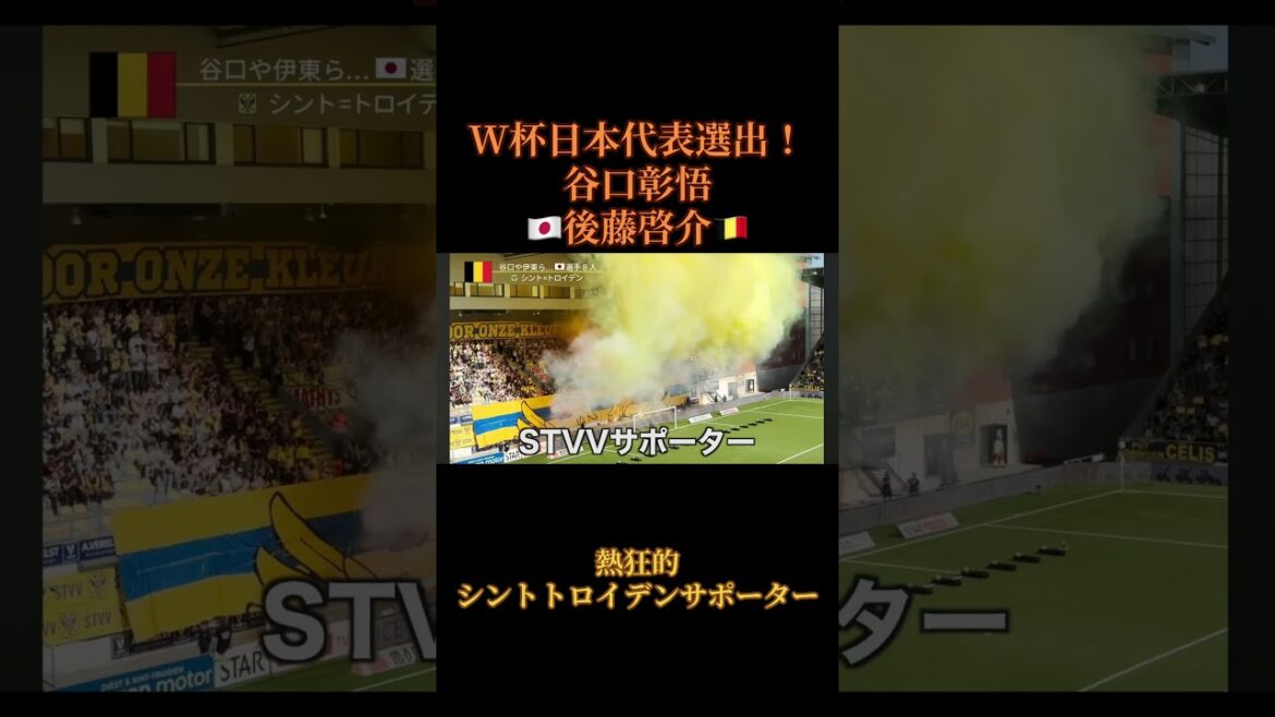 W杯選出された谷口彰悟と後藤啓介所属のシントトロイデンが熱狂的すぎた🇧🇪🇯🇵
