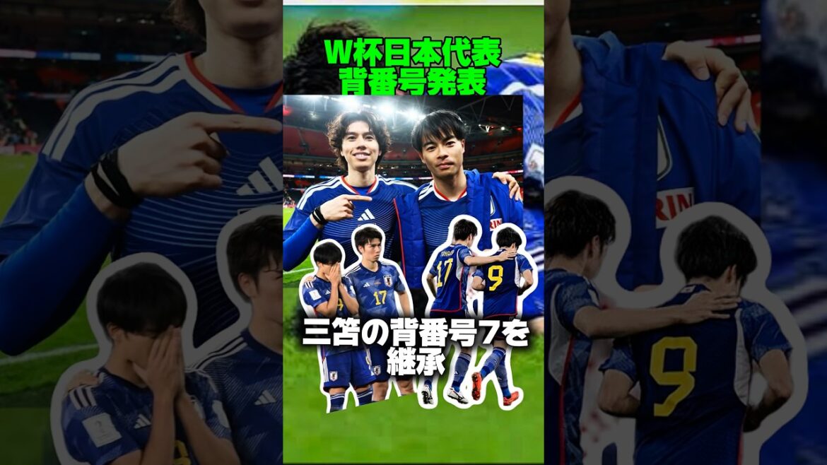 【背番号発表！三笘と南野の背番号は田中碧と久保建英が継承！】#ワールドカップ#サッカー日本代表
