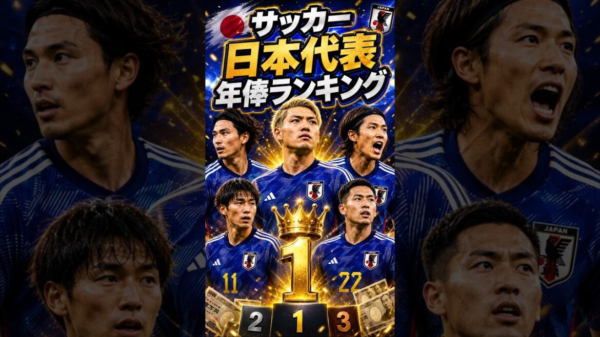 サッカー日本代表 年俸ランキングTOP10【2026ワールドカップ】