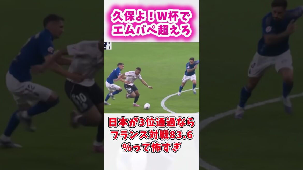 久保よW杯でエムバペを超えろ