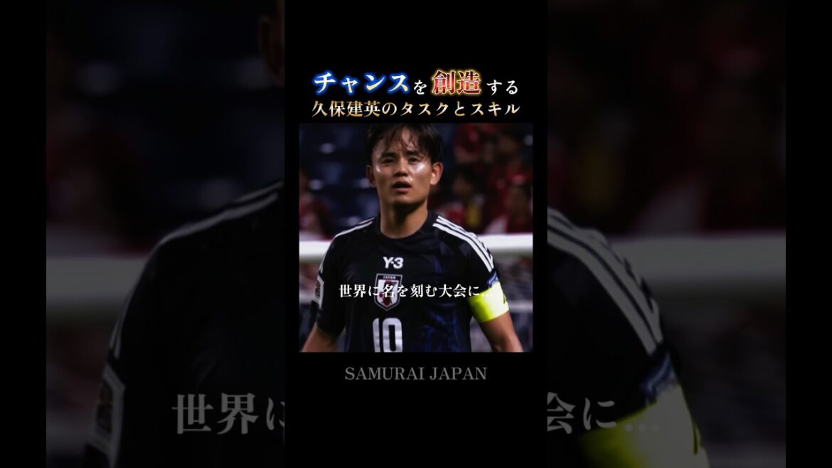 日本の至宝｜久保建英のタスクとスキル：Kubo's World Cup mission #日本代表 #w杯