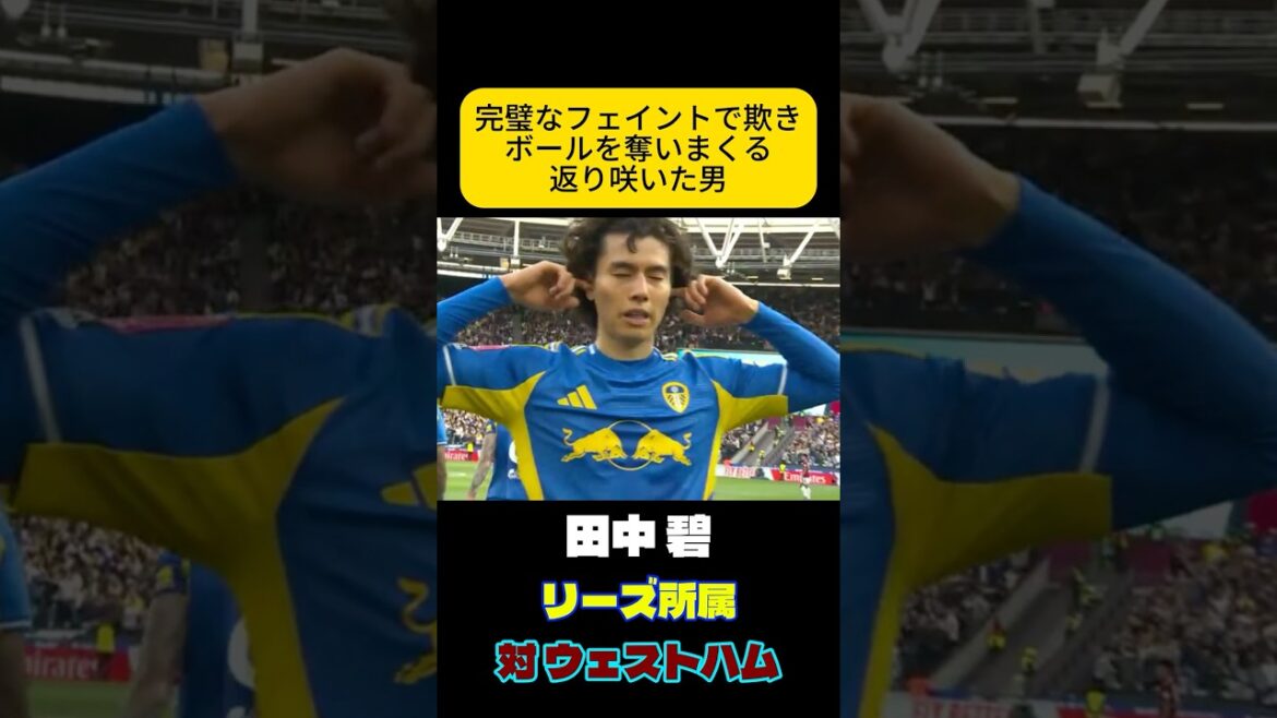 確かな実力でピッチに戻ってきた男　田中碧　サッカー日本代表