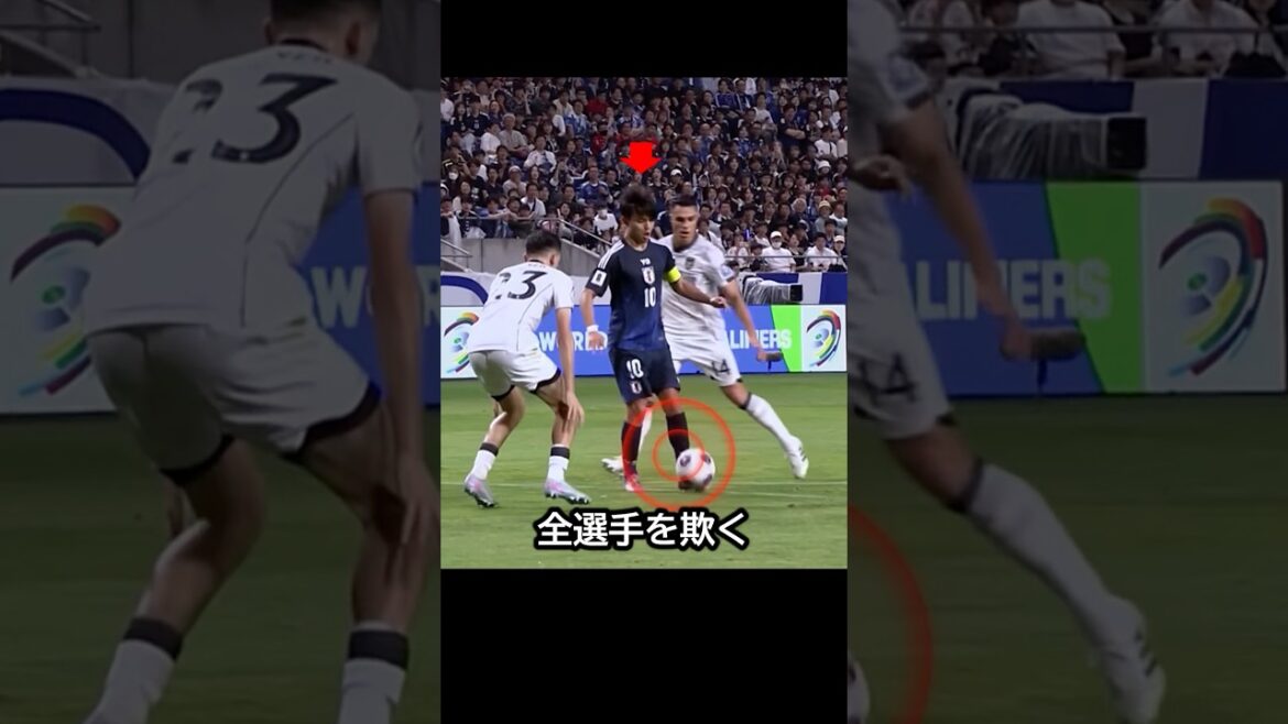 芸術的だ！サッカー日本代表の久保建英と佐野海舟のこの連携ををワールドカップで観たい！ #サッカー #久保建英 #佐野海舟