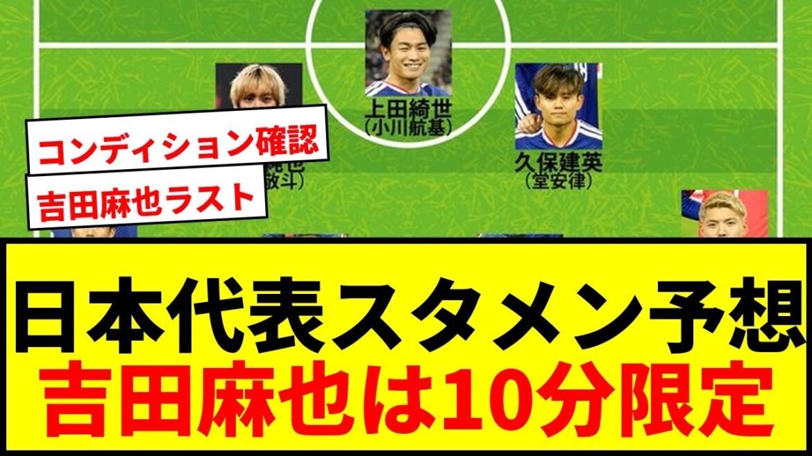 【速報】日本代表アイスランド戦スタメン予想!遠藤航&伊東純也が先発濃厚!吉田麻也は10分限定出場へ 【速報】日本代表アイスランド戦スタメン予想!遠藤航&伊東純也が先発濃厚!吉田麻也は10分限定出場へ