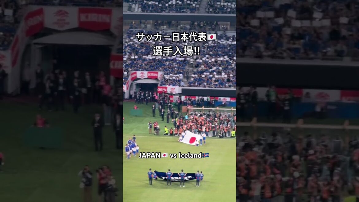 【選手入場!!】サッカー日本代表vsアイスランド代表 北中米W杯壮行試合 #サッカー日本代表 #サッカー #日本代表 #shorts 【選手入場!!】サッカー日本代表vsアイスランド代表 北中米W杯壮行試合 #サッカー日本代表 #サッカー #日本代表 #shorts