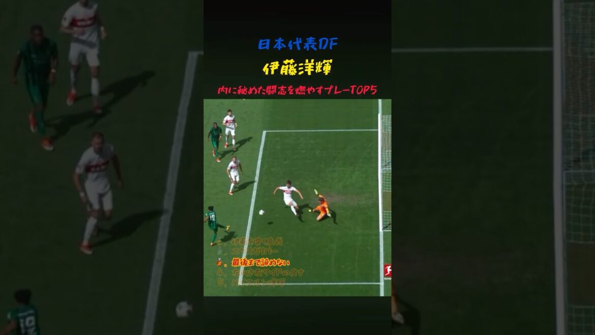 日本代表DF伊藤洋輝の闘志を燃やすプレー5選 #サッカー #ワールドカップ