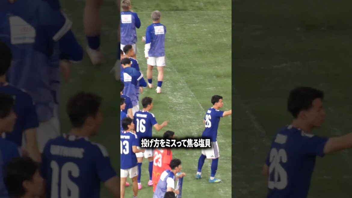 投げ方をミスって焦る塩貝 投げ方をミスって焦る塩貝