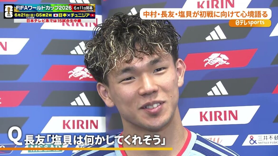 【点取って人生変えたい】中村敬斗・長友佑都・塩貝健人が初戦に向けて意気込み｜ナッシュビル合宿初日｜FIFAワールドカップ2026