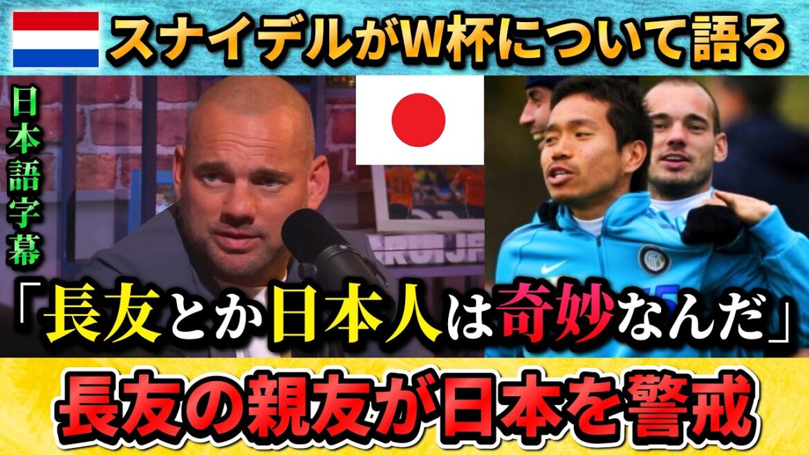 [翻訳-動画] 長友佑都の親友スナイデルが日本代表を警戒"長友とか日本人選手は奇妙だ" #サッカー #サッカー日本代表
