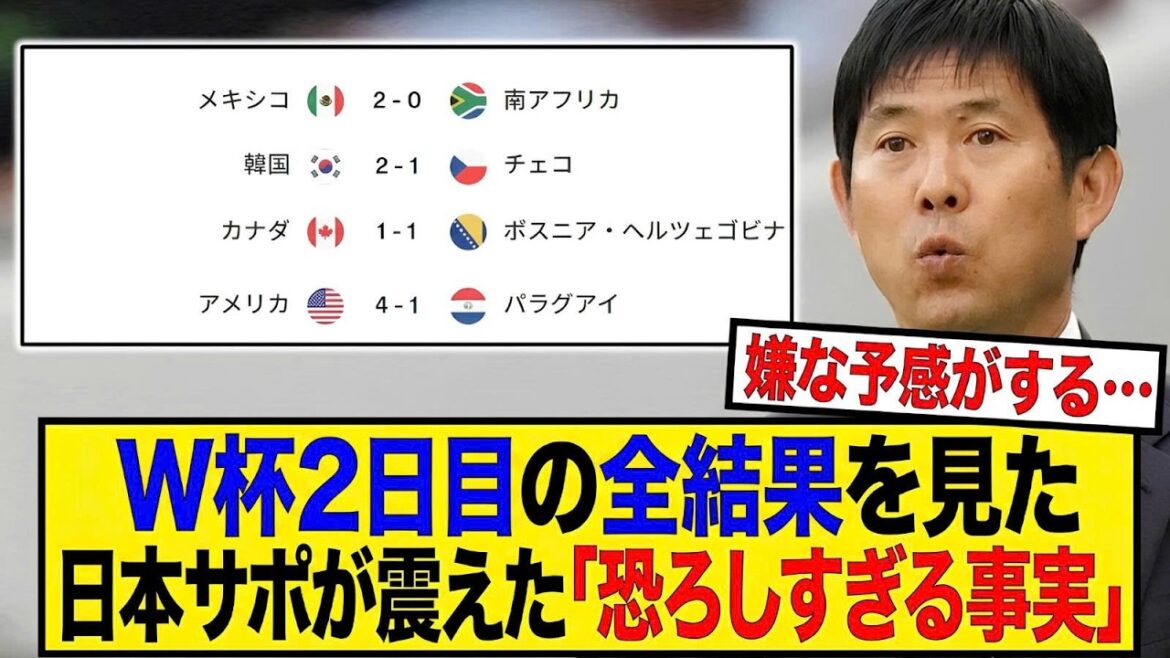 ワールドカップ2日目を終えた日本サポが気づいてしまったこと