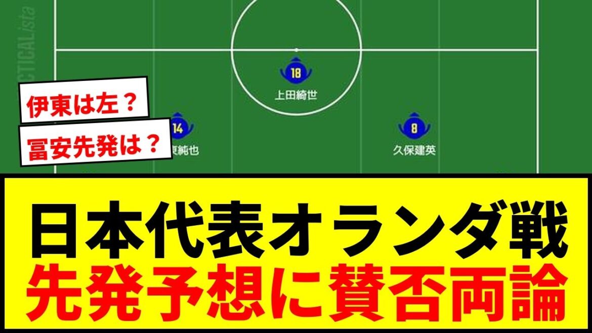 【日本代表】オランダ戦先発予想!冨安健洋が右CB、伊東純也が左シャドー! 【日本代表】オランダ戦先発予想!冨安健洋が右CB、伊東純也が左シャドー!