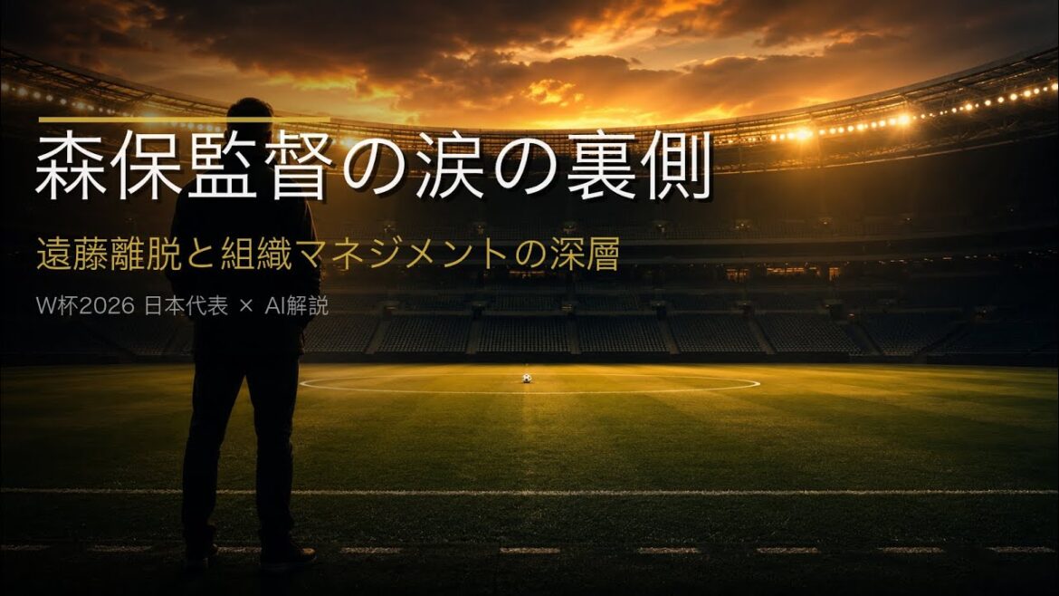 【AI解説】森保監督の涙の裏側——遠藤離脱と組織マネジメントの深層 【AI解説】森保監督の涙の裏側——遠藤離脱と組織マネジメントの深層