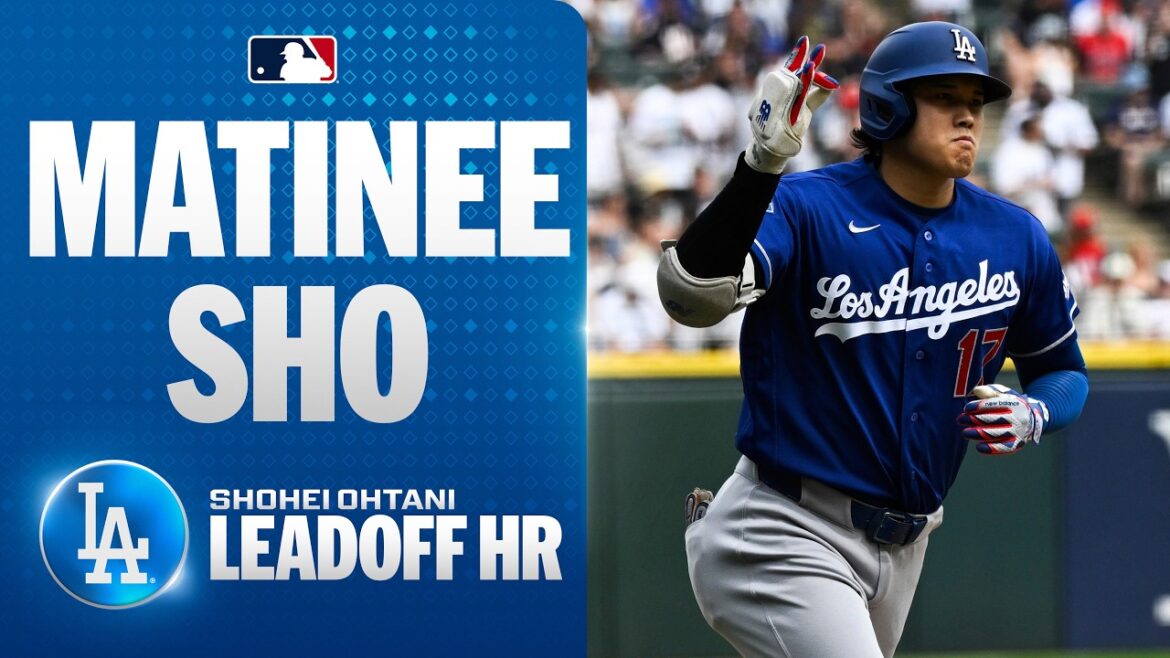 Back with a BANG! 💥 Shohei Ohtani smashes a LEADOFF HOME RUN for the Los Angeles Dodgers! 🤩