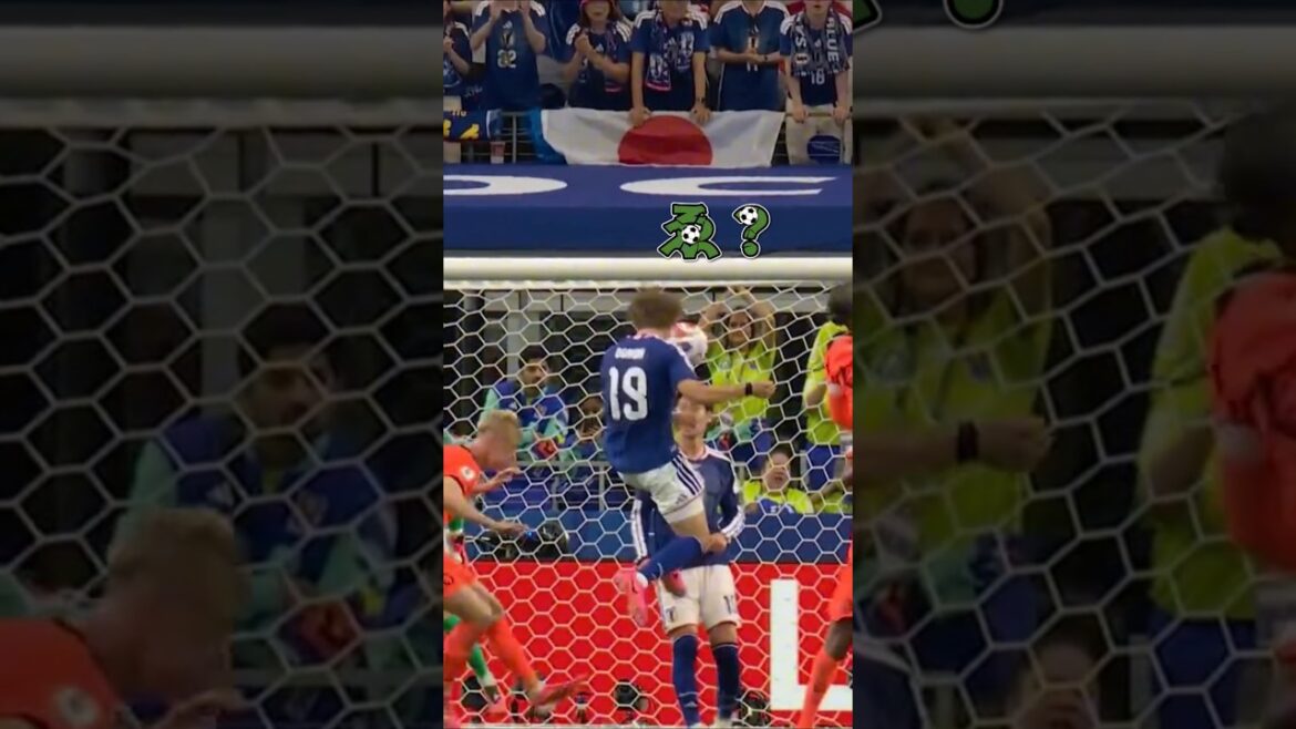 サッカー日本代表　北中米ワールドカップ鎌田大地がヘディングした瞬間　オランダ戦　#ワールドカップ　#worldcup #shorts