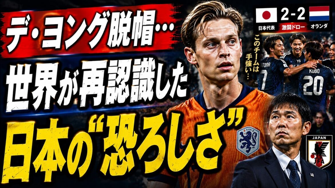 【世界騒然】日本代表の“ある強さ”にデ・ヨングが脱帽!オランダとの2 2激闘で世界が再認識した森保ジャパンの恐ろしさとは? 【世界騒然】日本代表の“ある強さ”にデ・ヨングが脱帽!オランダとの2 2激闘で世界が再認識した森保ジャパンの恐ろしさとは?