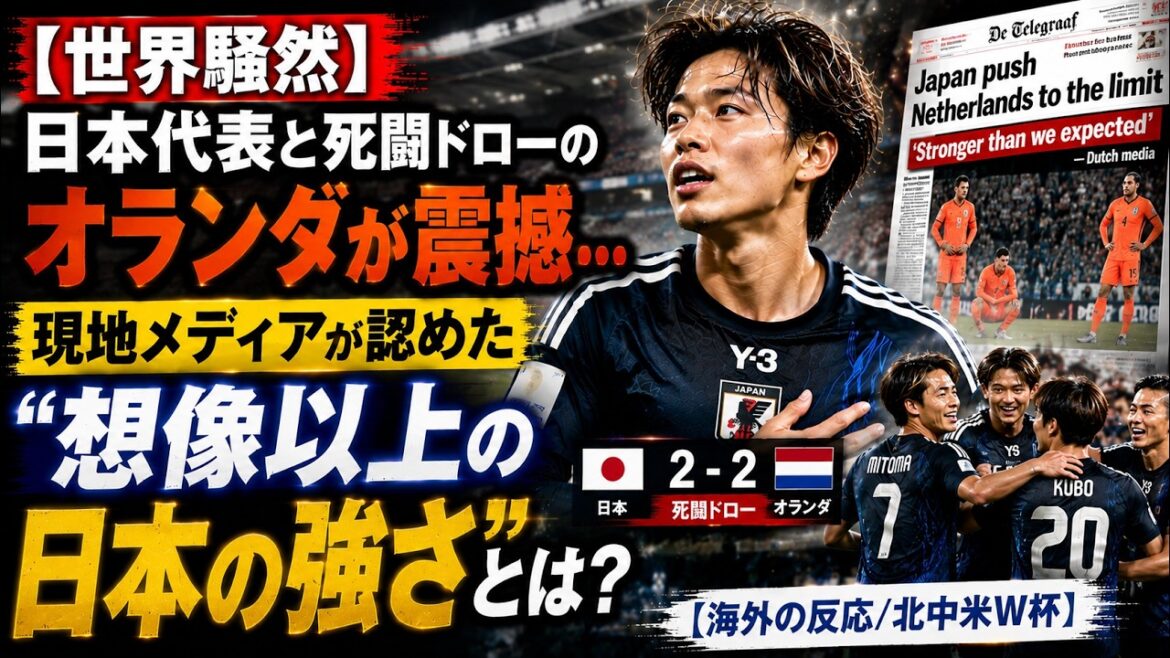 【世界騒然】日本代表vsオランダ2 2激闘の衝撃…「もうW杯屈指の名勝負」世界中が震えた各国のリアルな反応とは?#fifa #JapanVsNetherlands 【世界騒然】日本代表vsオランダ2 2激闘の衝撃…「もうW杯屈指の名勝負」世界中が震えた各国のリアルな反応とは?#fifa #JapanVsNetherlands