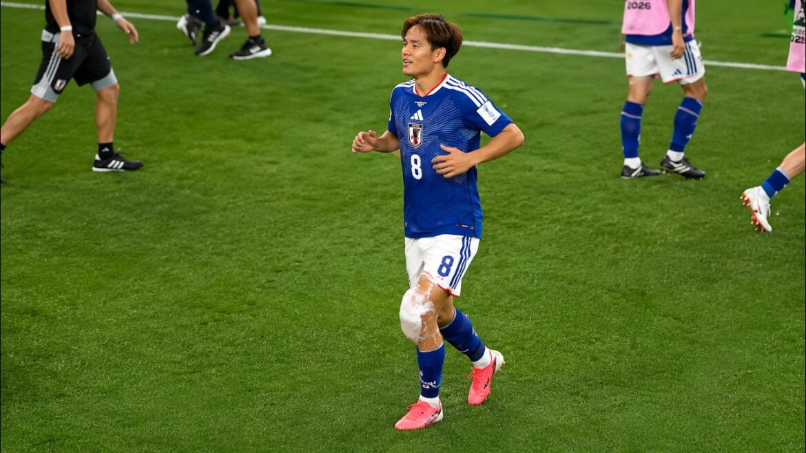 怪我をしたフリをする久保建英