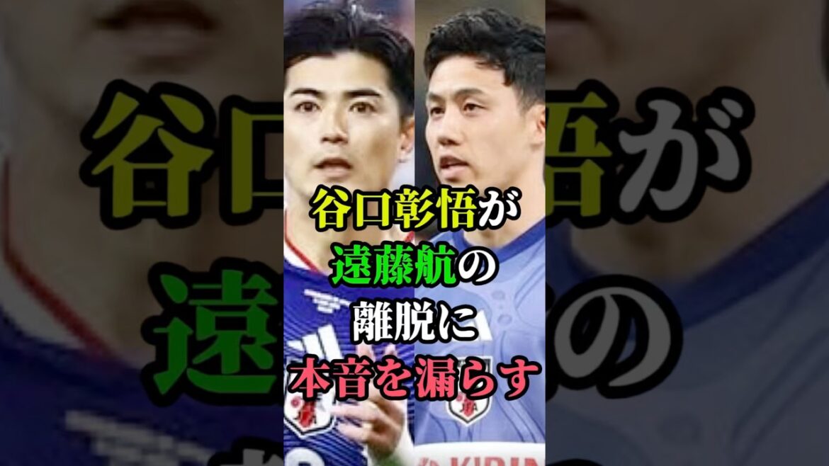 谷口彰悟が遠藤航の離脱に本音を漏らす #サッカー #サッカー日本代表 #谷口彰悟 #遠藤航 #W杯