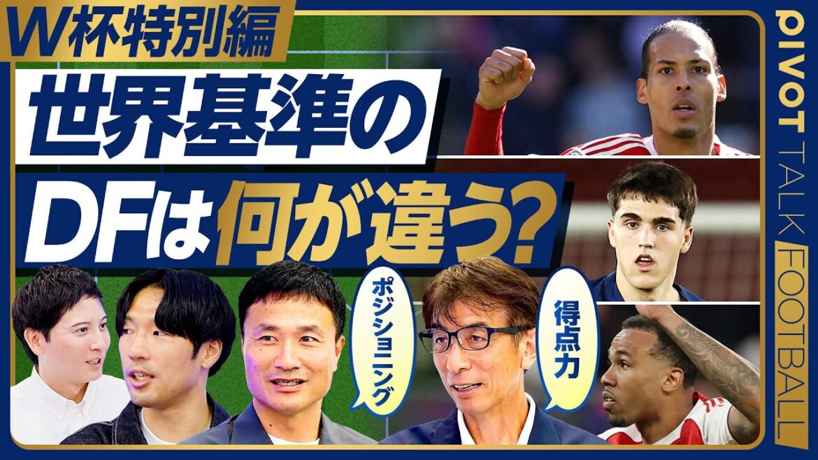 【W杯特別編:世界基準のDFは何が違う？】存在感で封じるファン・ダイク／バルサハイラインの要クバルシ／1vs1のガブリエウ／冨安健洋／今野泰幸／井原正巳／伊藤翔【PIVOT FOOTBALL】