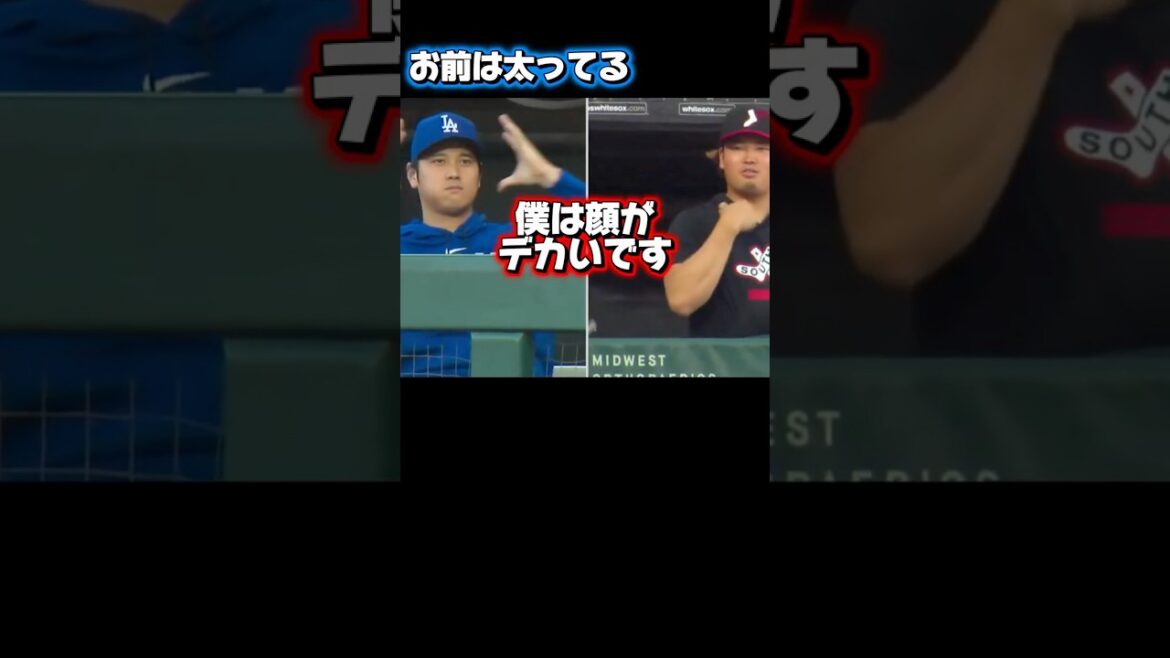 「お前は顔がデカい」村上宗隆をイジるドジャース大谷翔平