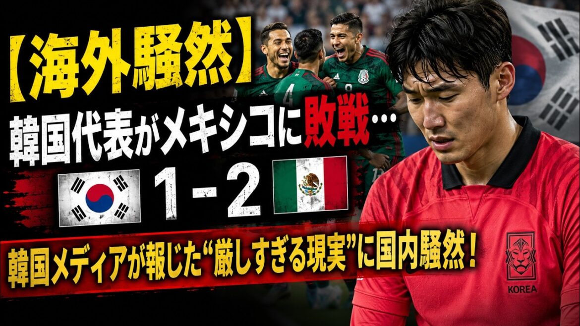 【海外騒然】韓国代表がメキシコに敗戦…試合後に韓国メディアが報じた“厳しすぎる現実”に国内騒然！