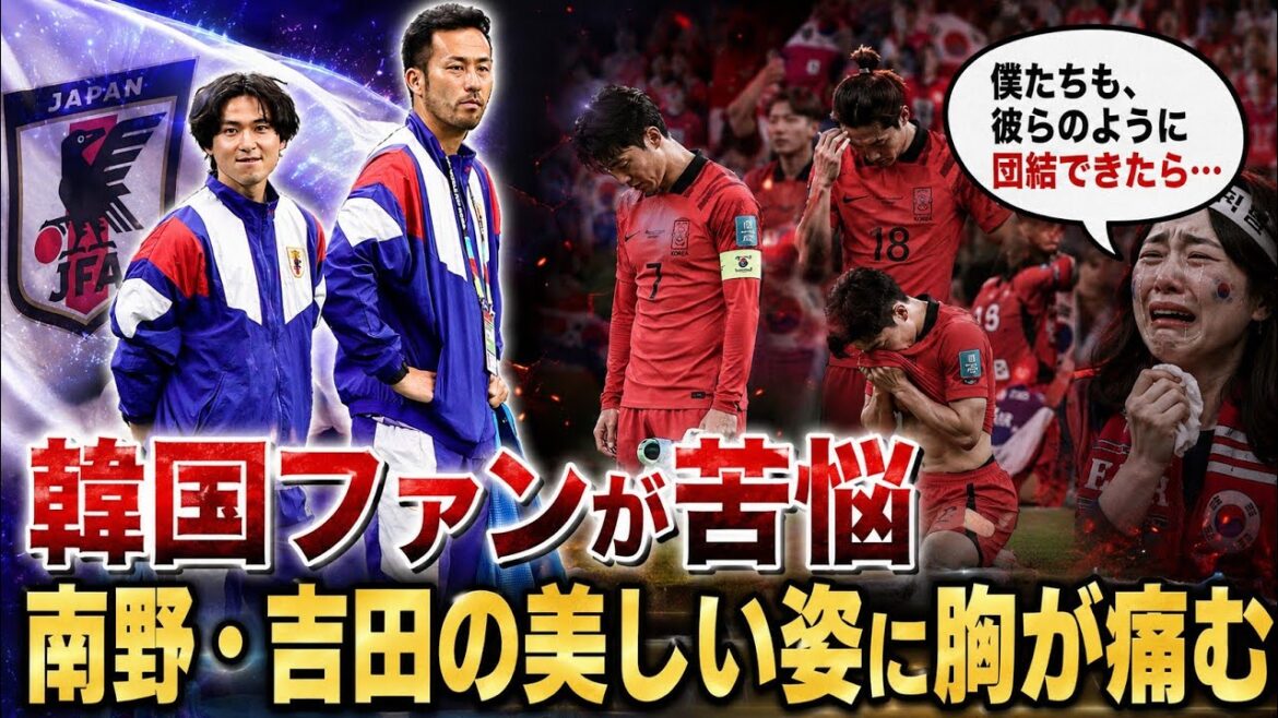韓国敗戦後に衝撃…南野拓実と吉田麻也の“あの写真”に韓国ファンが涙「自分たちもこうなれたら…」 韓国敗戦後に衝撃…南野拓実と吉田麻也の“あの写真”に韓国ファンが涙「自分たちもこうなれたら…」