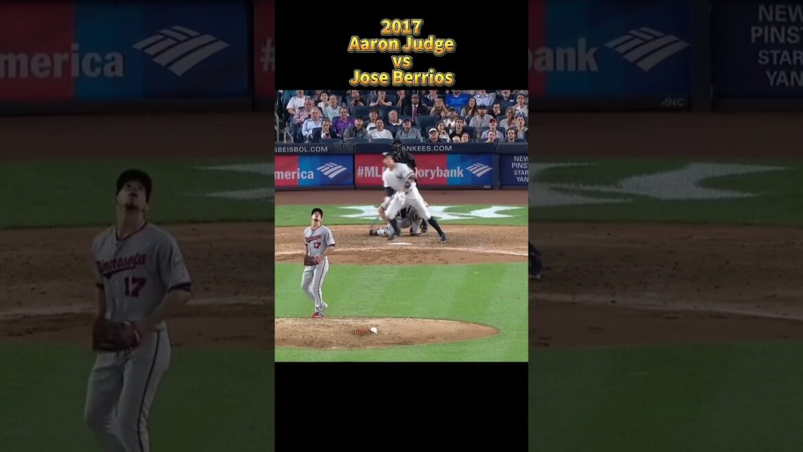 Aaron Judge vs Jose Berrios 2017 MLB all pitch NewYork Yankees アーロン・ジャッジ #shorts