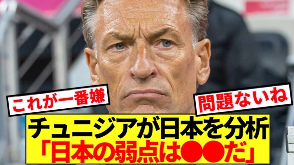 【悲報】明日日本と対戦のチュニジアさん、日本代表の弱点に気付いた模様… 【悲報】明日日本と対戦のチュニジアさん、日本代表の弱点に気付いた模様…