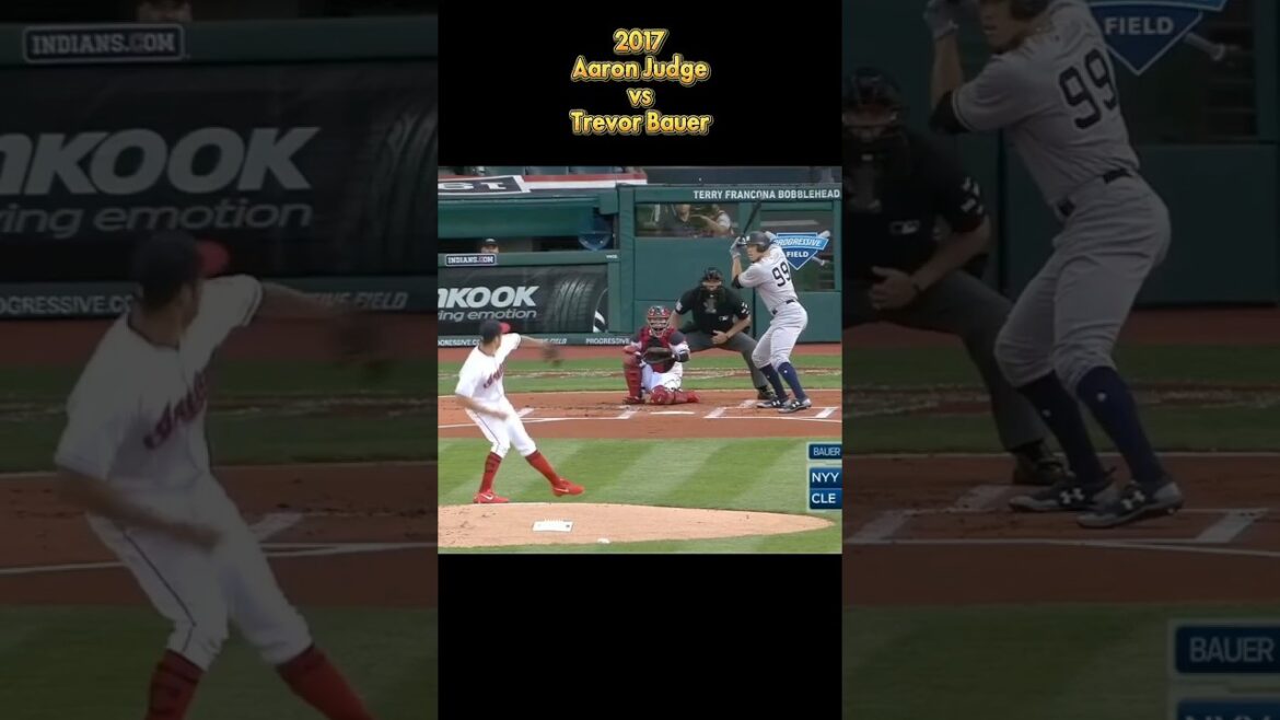 Aaron Judge vs Trevor Bauer 2017 MLB all pitch NewYork Yankees アーロン・ジャッジ #shorts