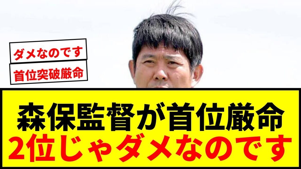 【速報】森保監督がスウェーデン戦「首位突破」を厳命！2位じゃダメなのですか？ダメなのです！！