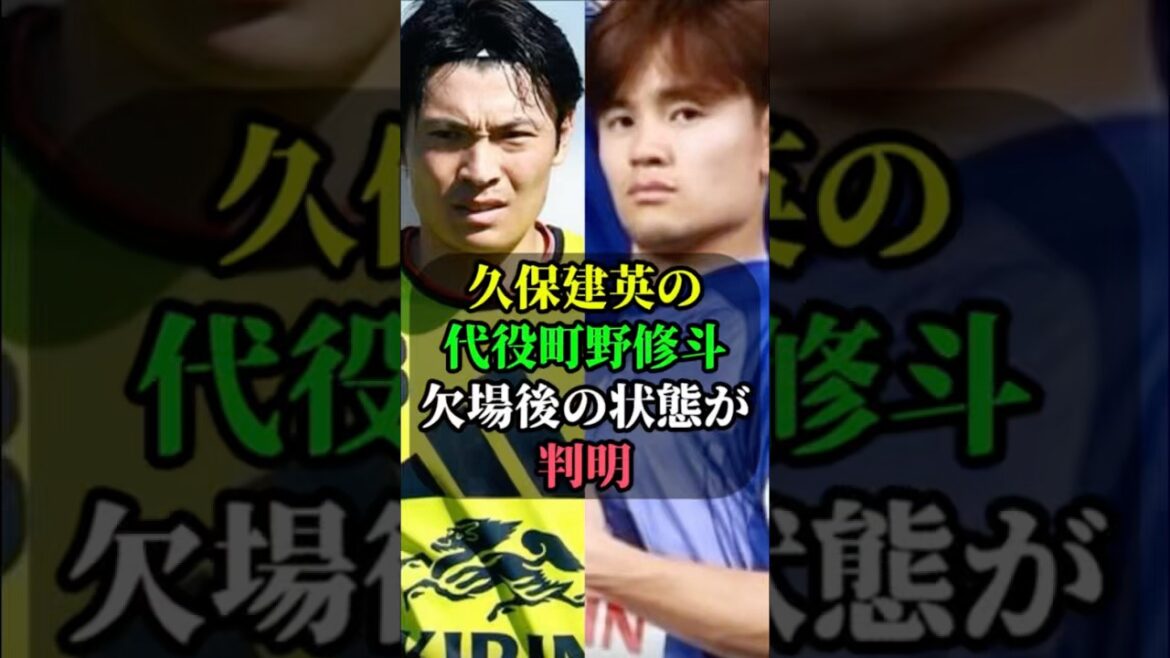 久保建英の代役町野修斗の欠場後の状態が判明 #久保建英 #町野修斗 #ワールドカップ #ワールドカップ2026 #サッカー　#サッカー日本代表