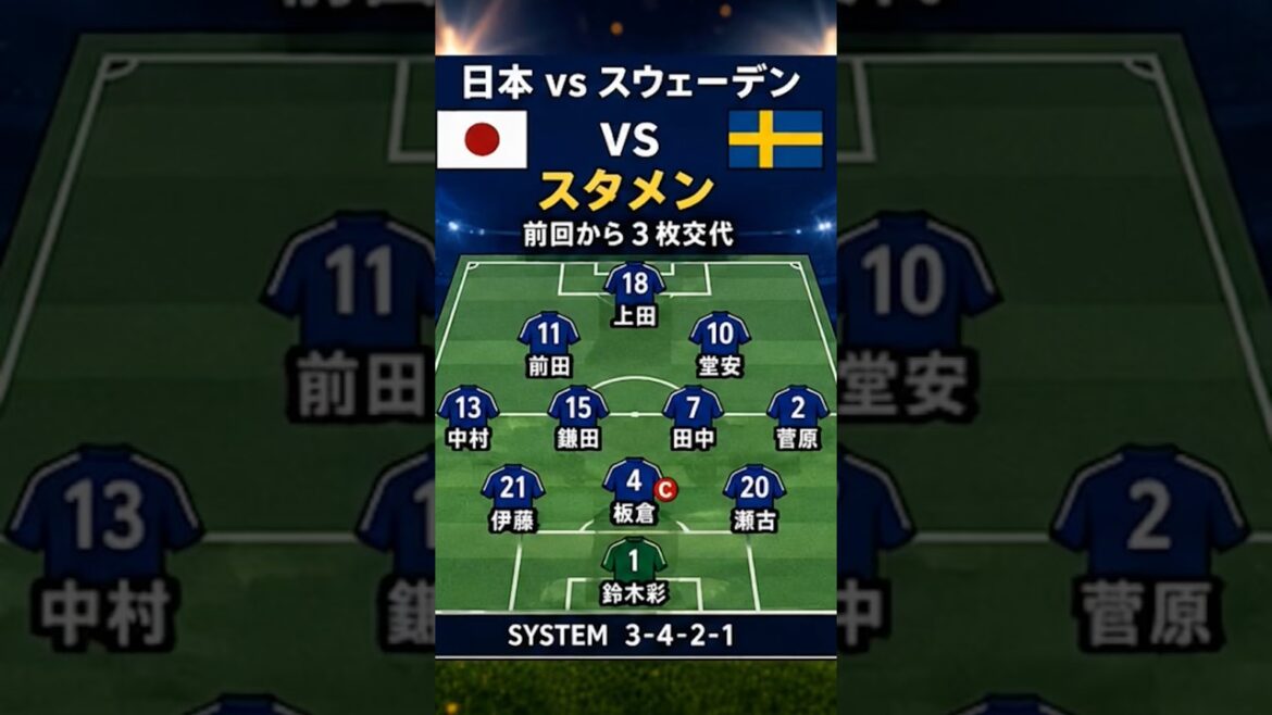 【W杯2026】日本vsスウェーデン 激闘90分を30秒で振り返る！前田弾＆板倉負傷…日本2位通過でブラジル戦へ #サッカー #ワールドカップ