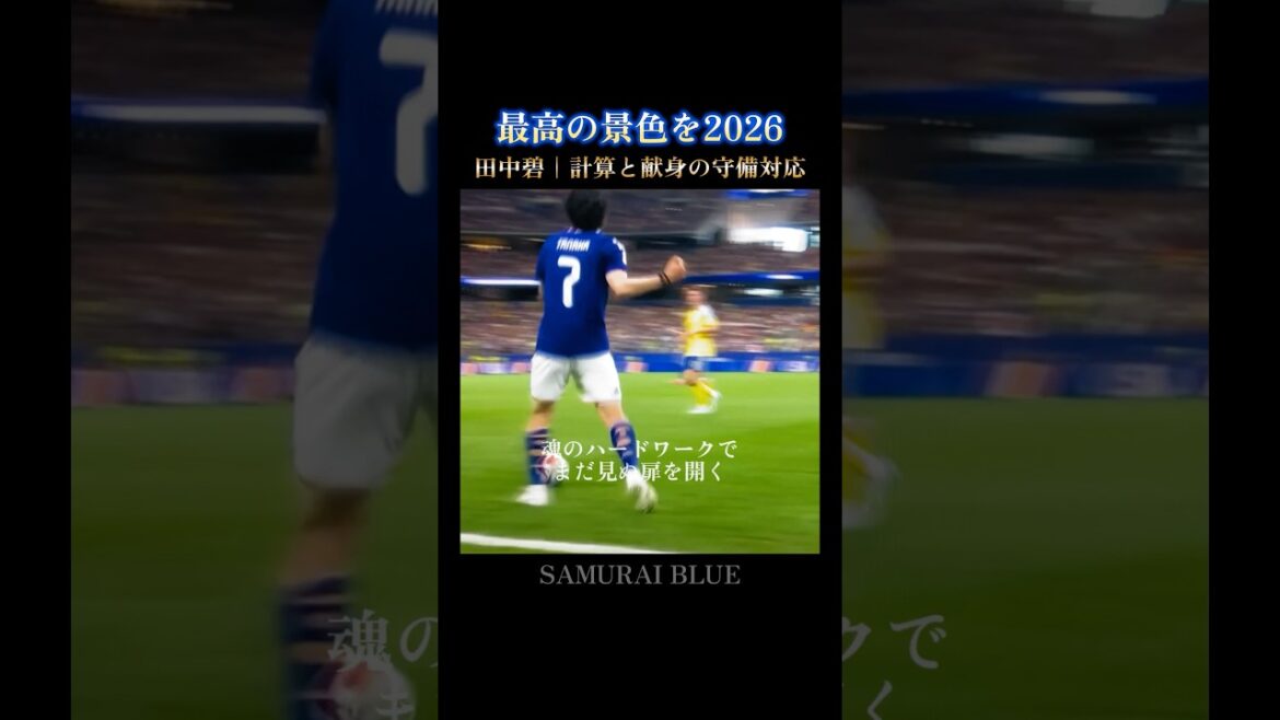 最高の景色を🇯🇵計算と献身｜至高のハードワーカー田中碧 #日本代表 #w杯