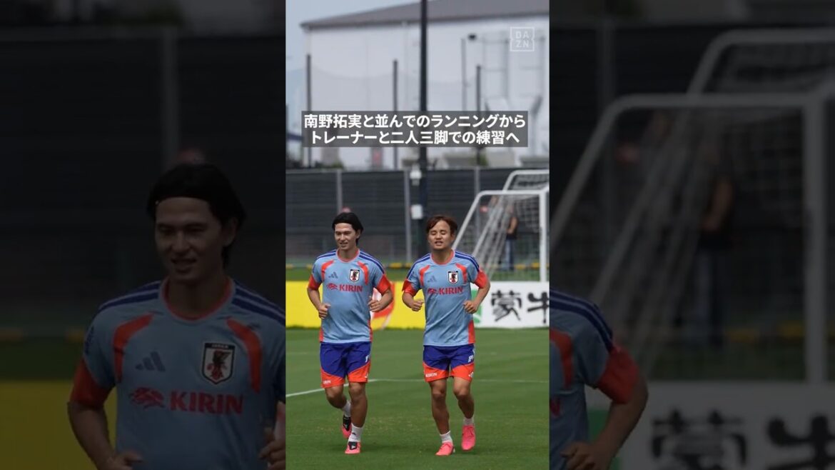 【南野拓実と二人三脚で💪】🇯🇵久保建英が負荷を掛けたトレーニングを再開！　#FIFAワールドカップ　#本気で楽しむならDAZN