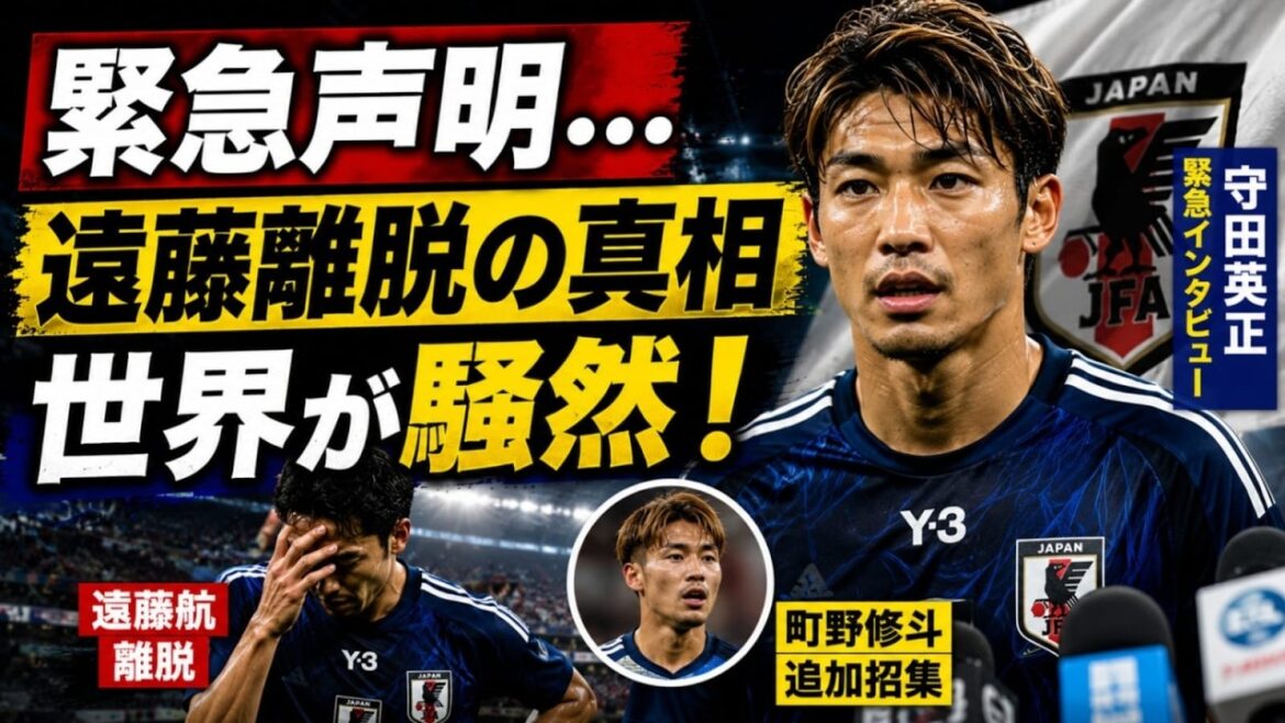 【海外騒然】守田英正が緊急声明！遠藤航の離脱と町野修斗の追加招集、その“本当の意味”とは