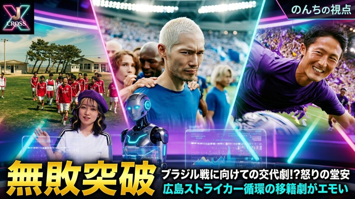 「無敗でグループ突破」W杯スウェーデン戦でみた交代劇はブラジル戦への布石か？│秋春制に伴うチーム始動と移籍市場のズレ感│ジャガー浅野サンフレ復帰！│【J CROSS】 #jリーグ #サッカーニュース
