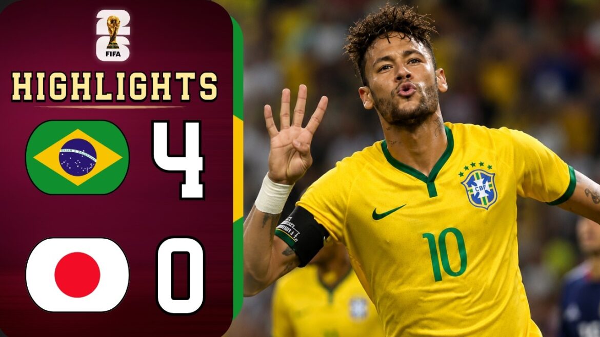 Brazil vs Japan | The Day Neymar Shocked Japan with Four Goals!