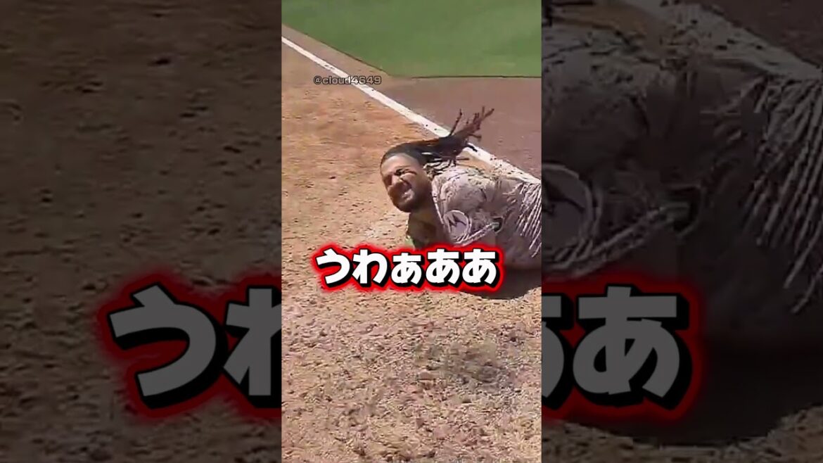 痛がるタティスJr!報復デッドボールを喰らいそうになる大谷翔平!ドジャースVSパドレス