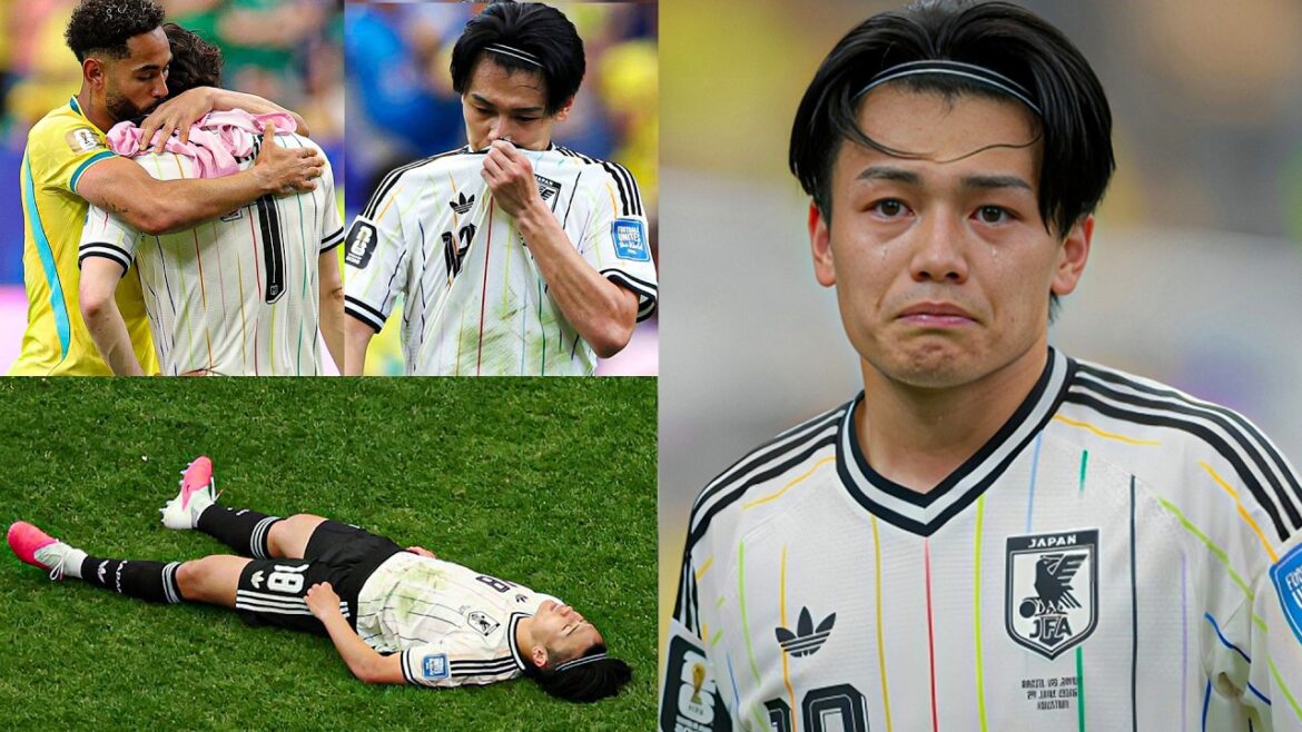 Heartbreaking! Ayase Ueda Crying After Loss | ブラジル戦での敗戦後、涙を流す上田綺世 , Brazil vs Japan 2-1 highlights Heartbreaking! Ayase Ueda Crying After Loss | ブラジル戦での敗戦後、涙を流す上田綺世 , Brazil vs Japan 2-1 highlights